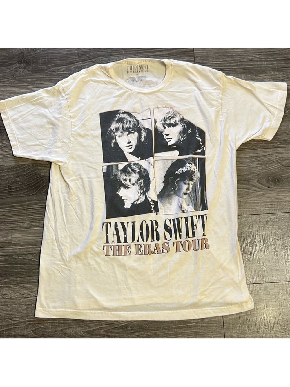 Taylor Swift The Eras Tour Evermore Album Tee T-Shirt Worn Twice Size XL